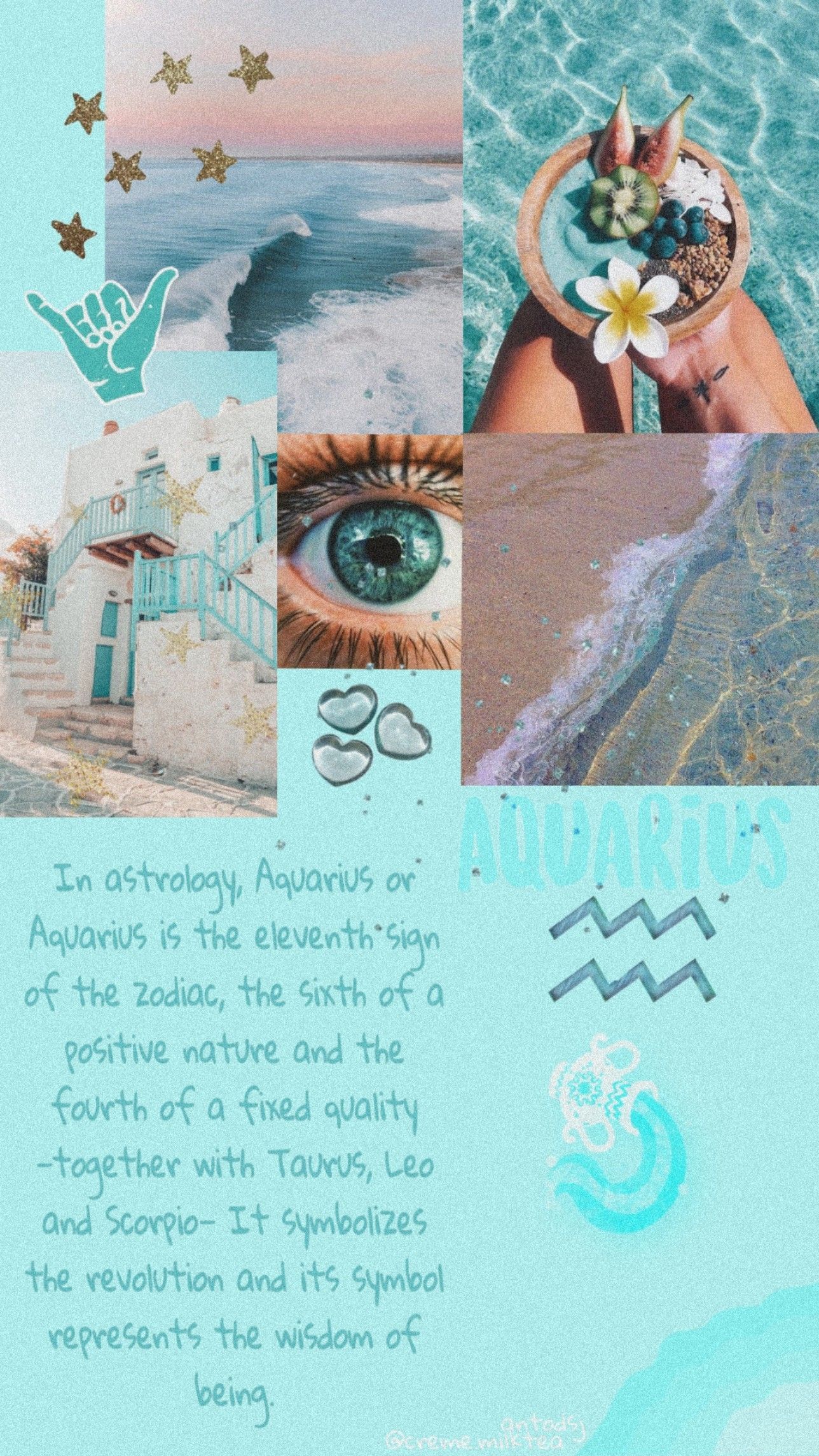 ♒ Aesthetic Aquarius Zodiac Sign Phone Wallpaper. Aquarius aesthetic, Zodiac signs aquarius, Aquarius art