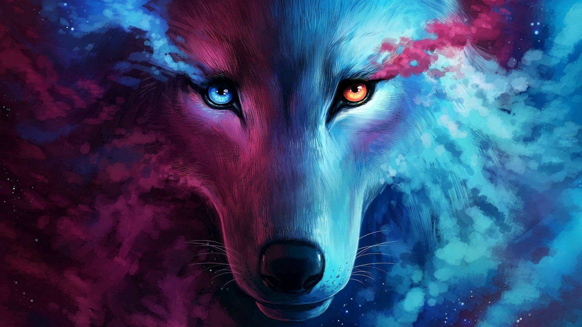 Wolf Wallpaper, Art, Fantasy Art, Eyes, Wild Animal