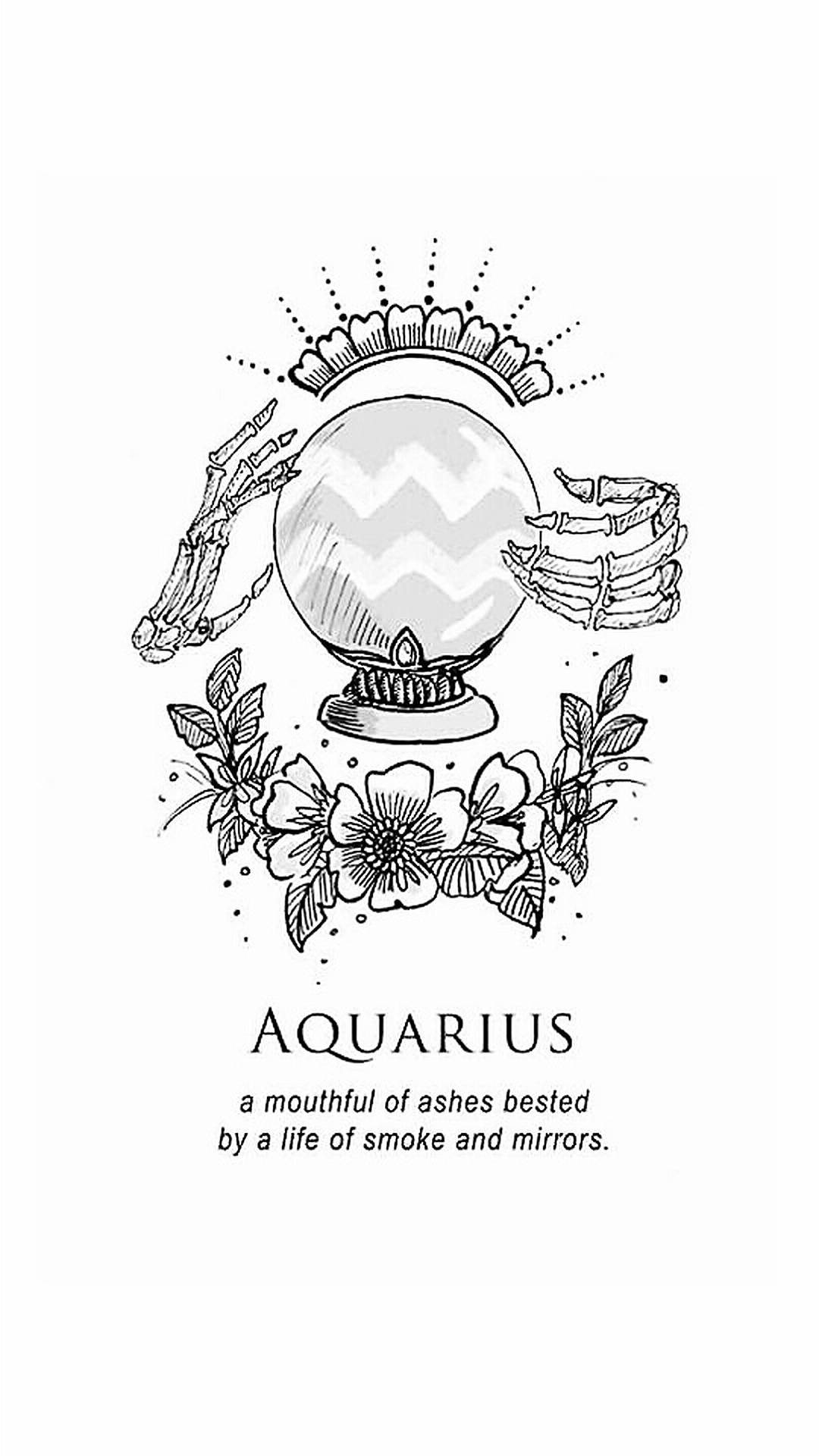 Download Aquarius Zodiac Crystal Ball Wallpaper