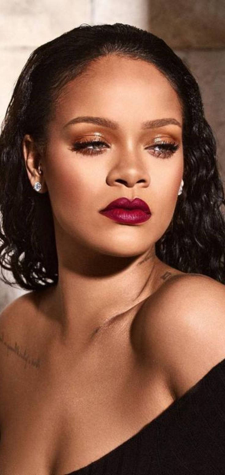 Download Fenty Rihanna Dark Lipstick Wallpaper