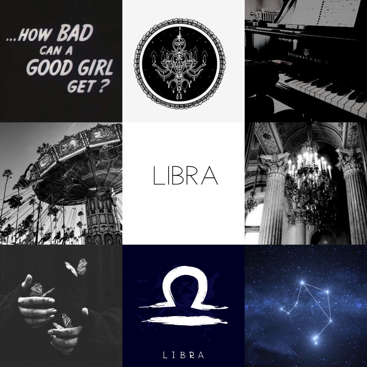 A collage of images with the words libra on them - Libra