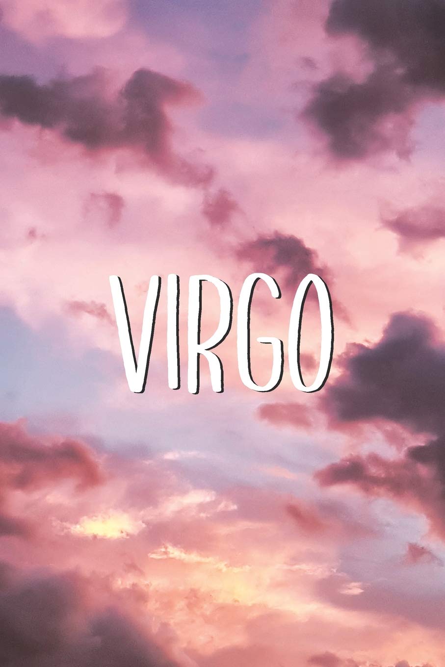 A photo of the word virgo in pink and purple - Virgo