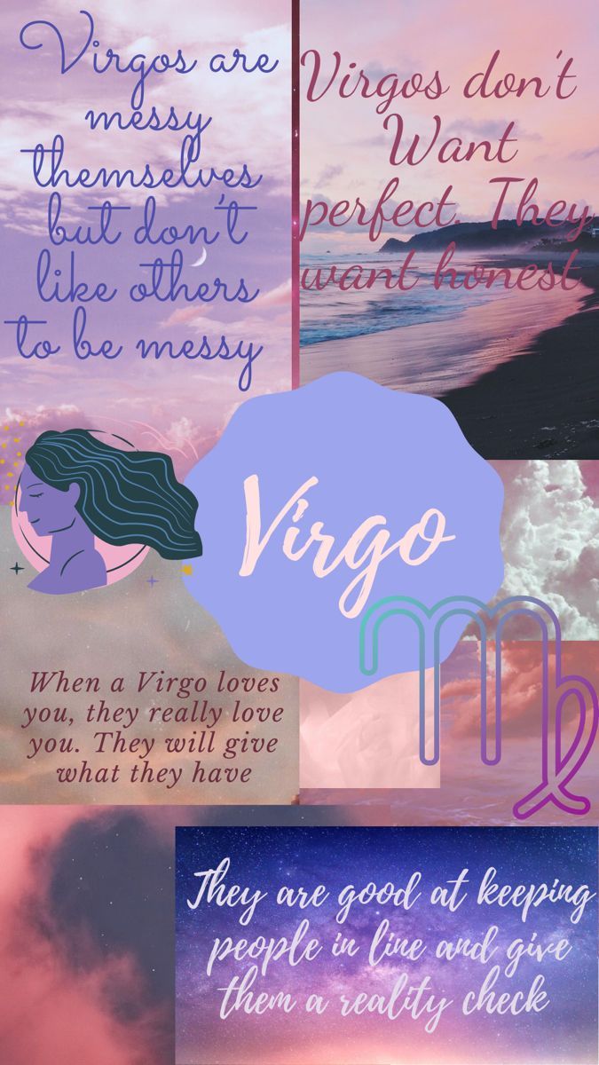 A collage of a Virgo zodiac sign facts - Virgo