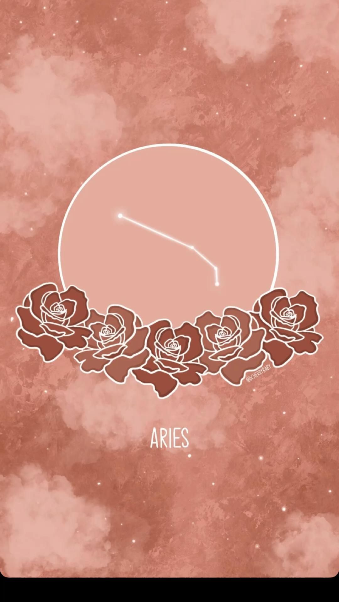 Aesthetic Aries wallpaper by me! Credit to the artist - Aries