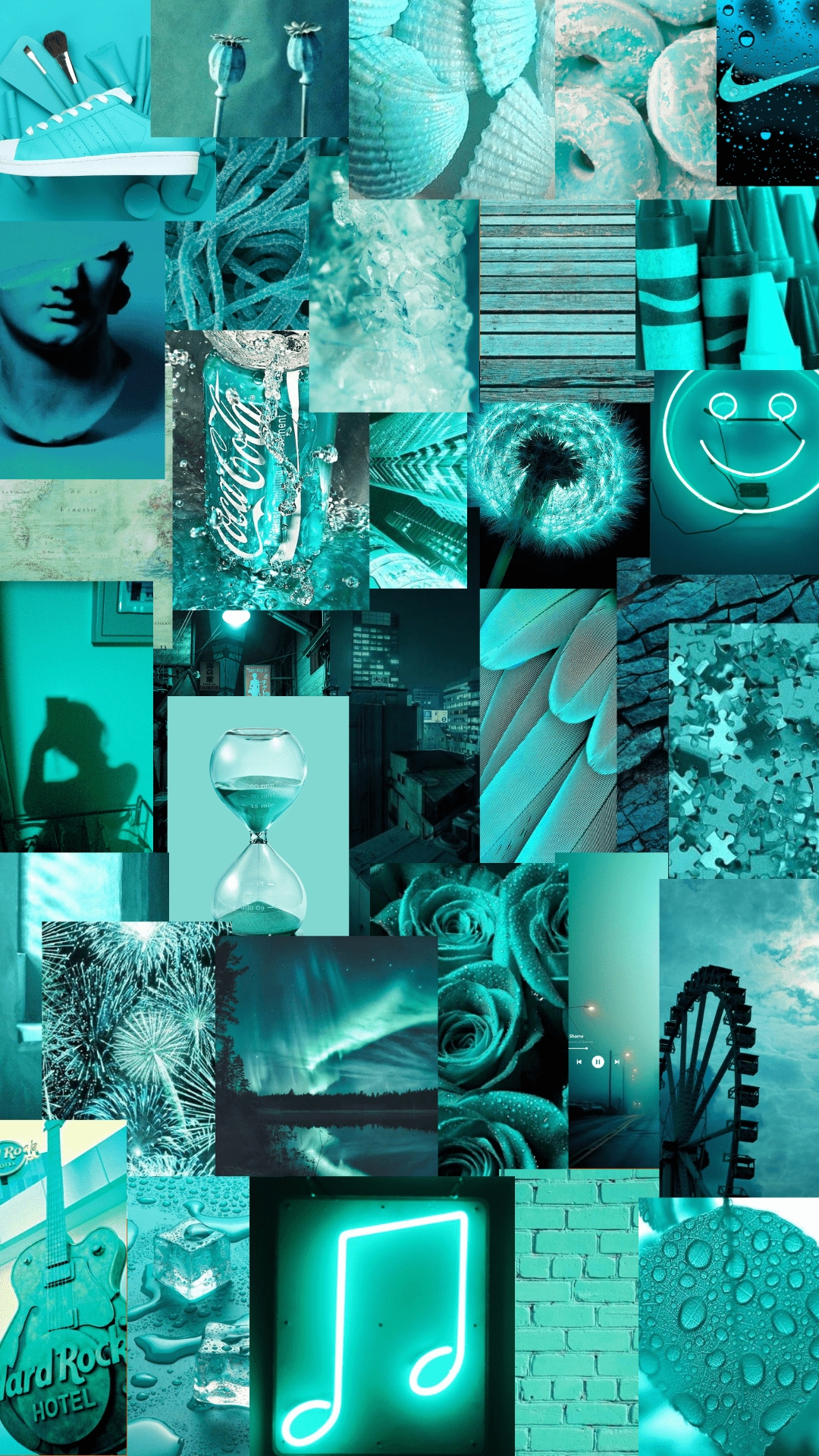 Aesthetic background teal color. - Teal, turquoise