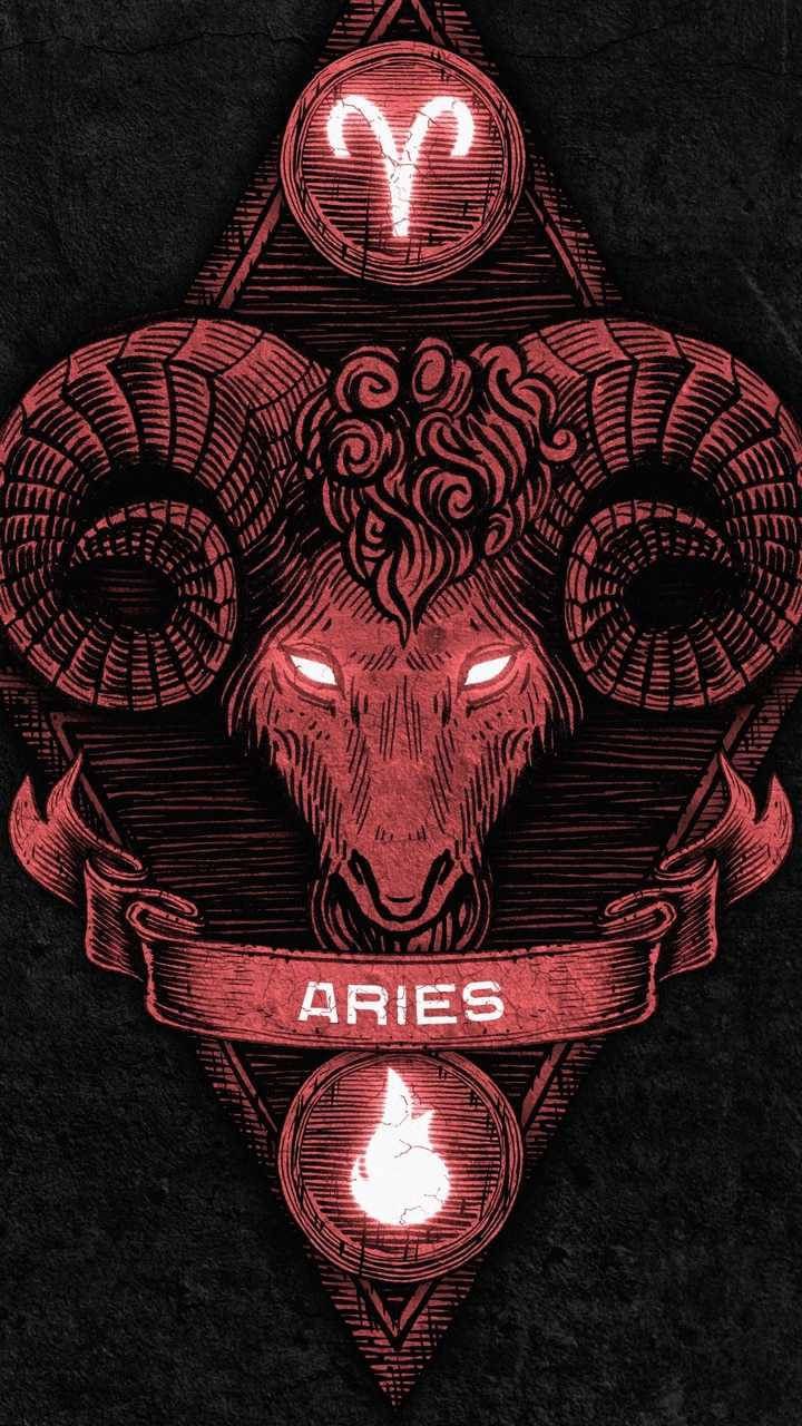 Red Aries Aesthetic Wallpaper