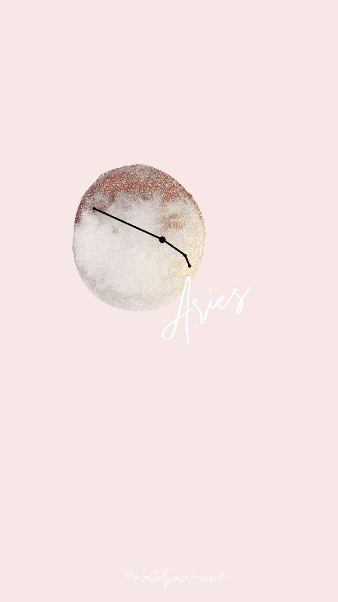 Download Aries Aesthetic With Constellation Wallpaper