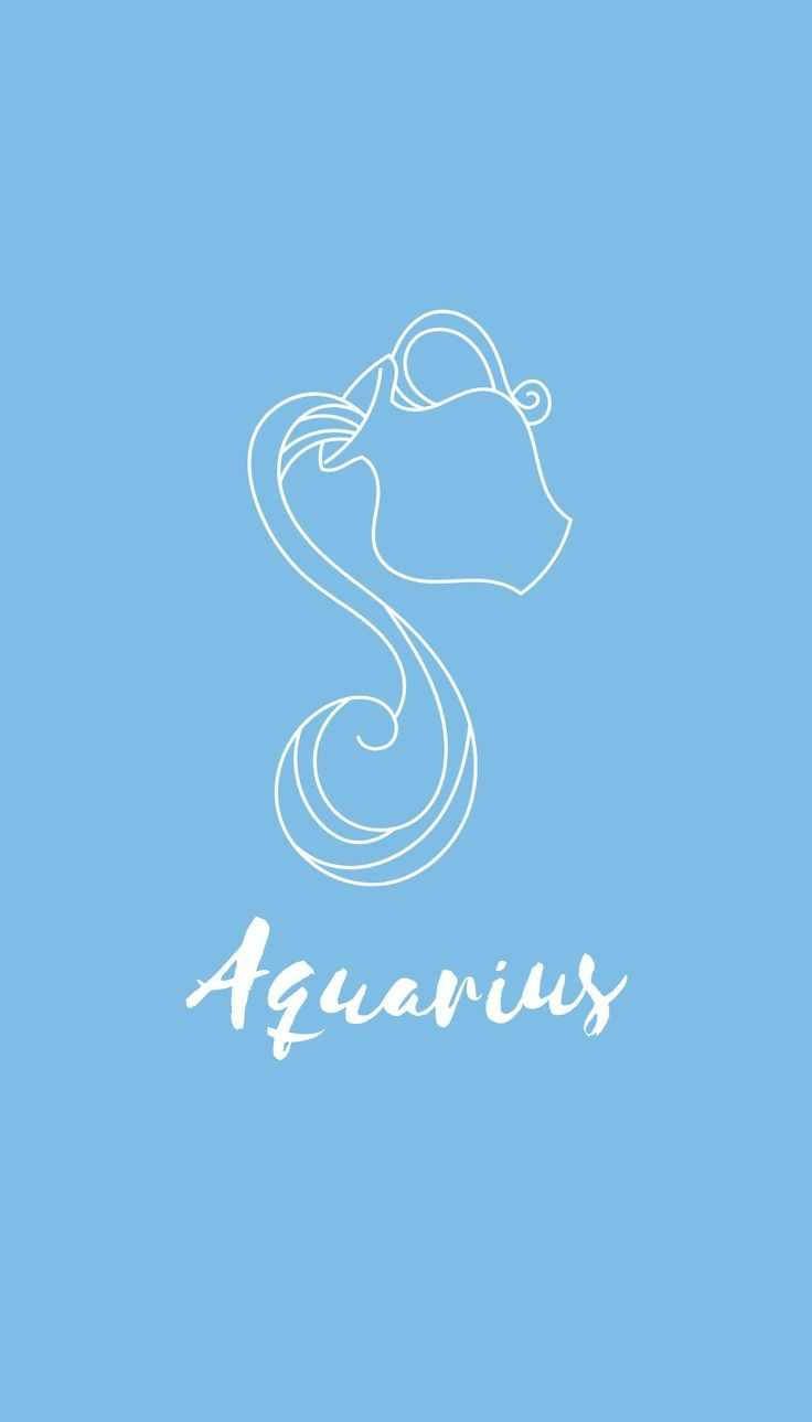 Download Cute Aquarius Baby Blue Wallpaper