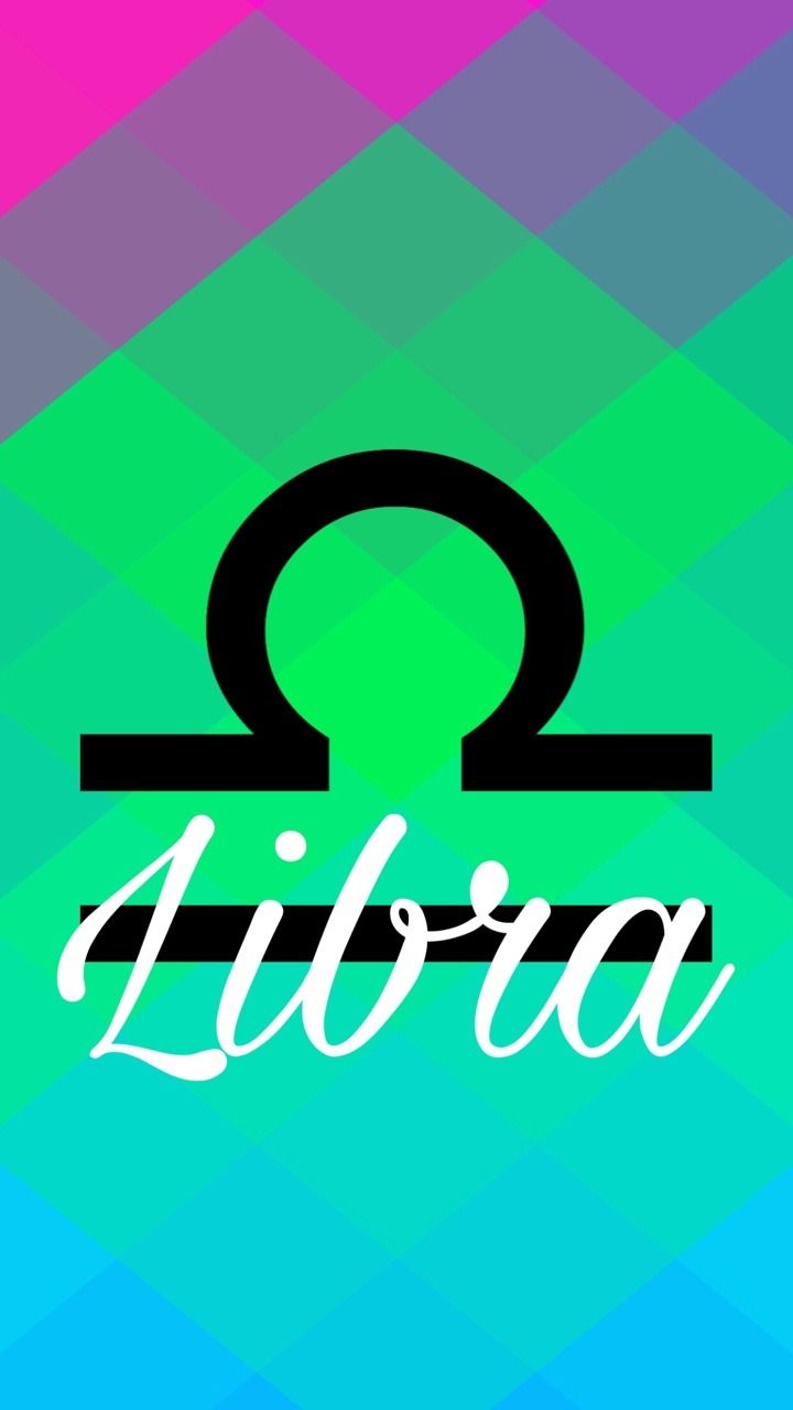 A colorful background with the word libra - Libra