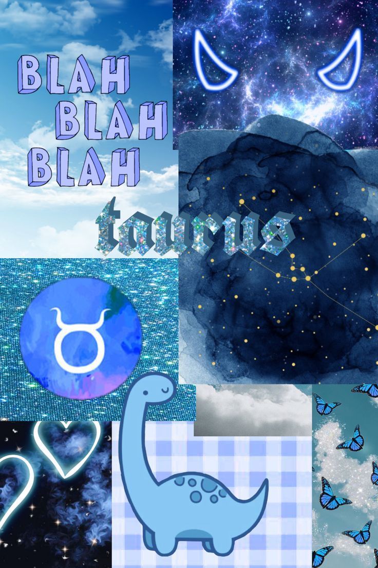 taurus zodiac sign blue aesthetic wallpaper. Taurus wallpaper, Sky art painting, Taurus zodiac