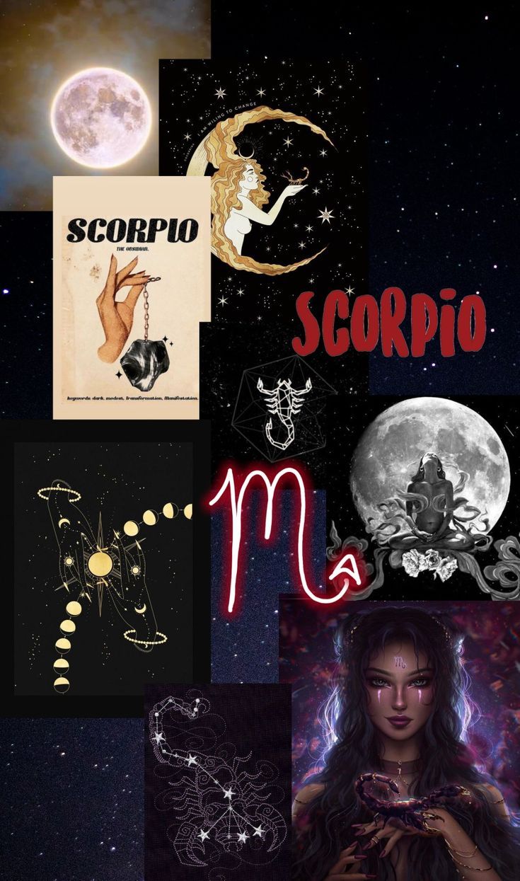 Scorpio Collage Wallpaper