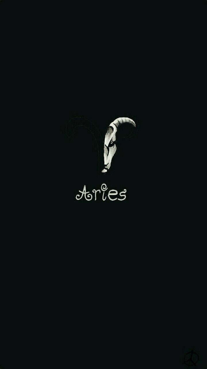 Aries wallpaper, Aries, zodiac sign wallpaper, zodiac sign, horoscope wallpaper, horoscope, phone wallpaper, mobile wallpaper, lock screen wallpaper, black background - Aries