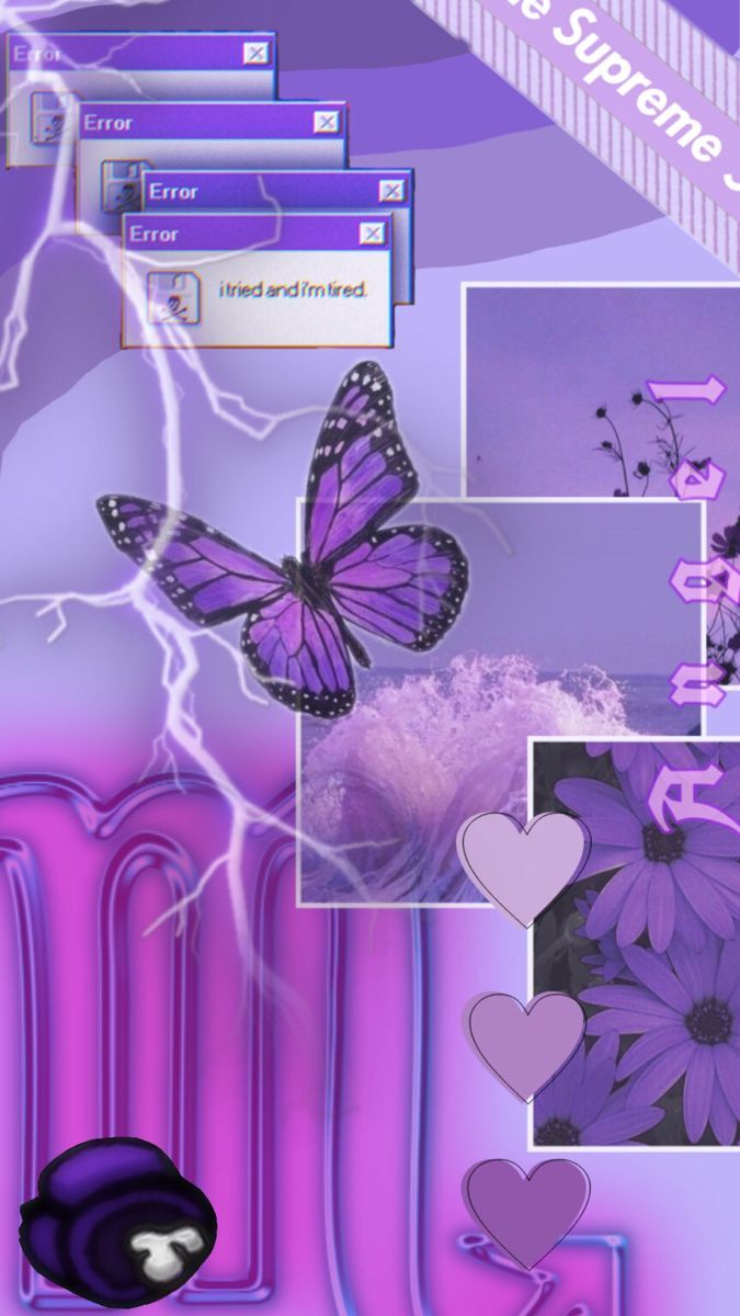 Scorpio Purple Aesthetic Wallpaper