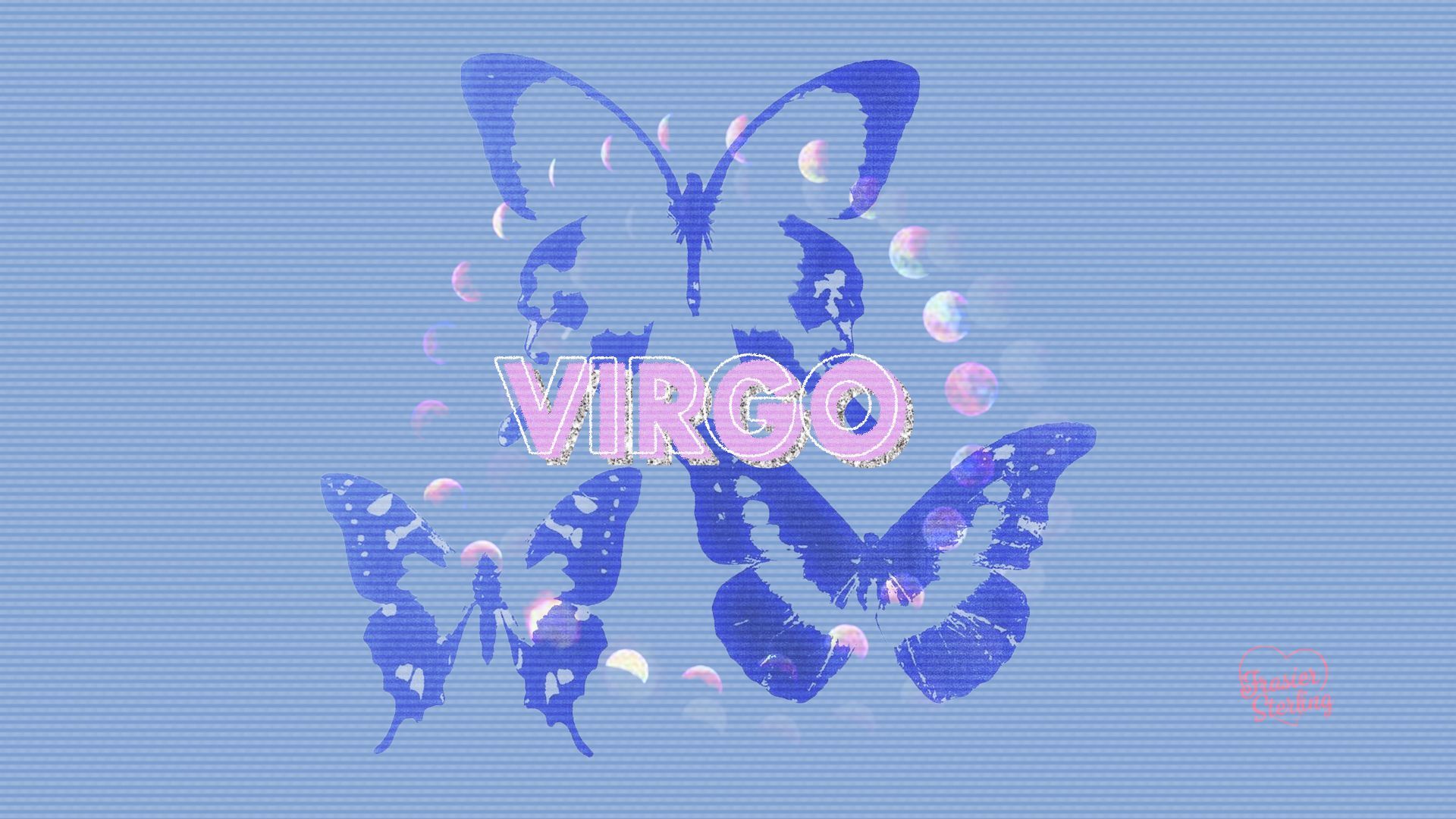 A blue screen with the word virgo on it - Virgo