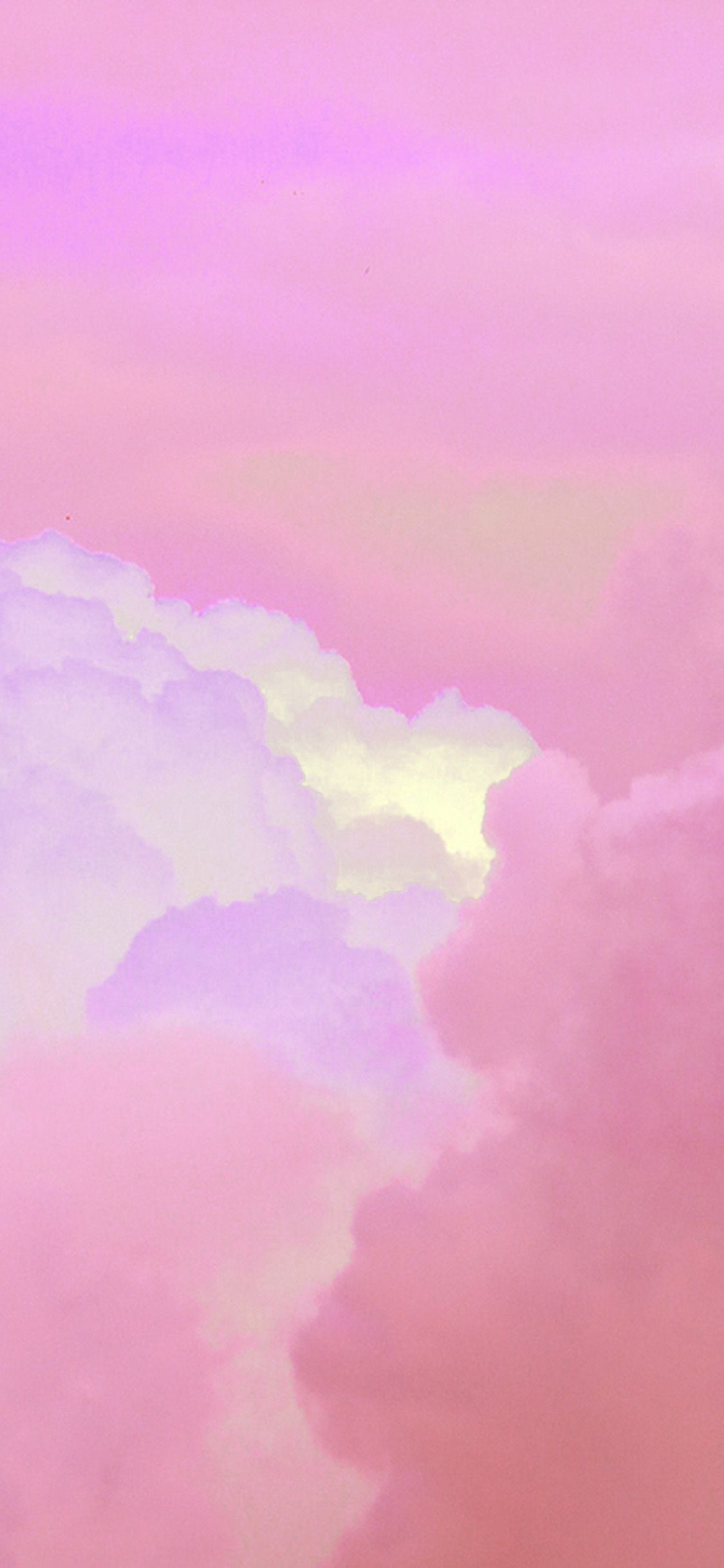 iPhone X wallpaper. cloud sky pink art