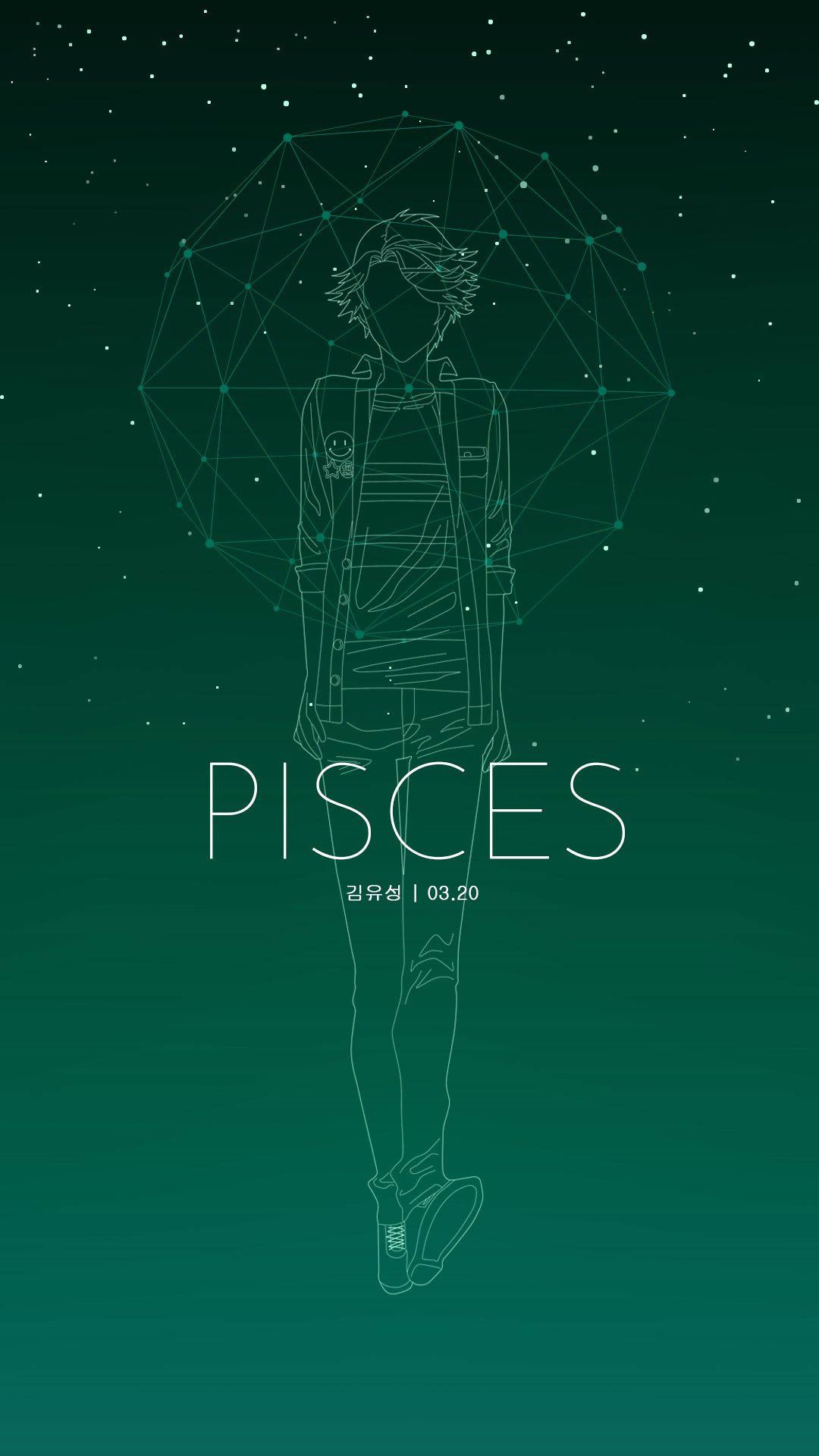 Download Pisces Anime Line Art Wallpaper