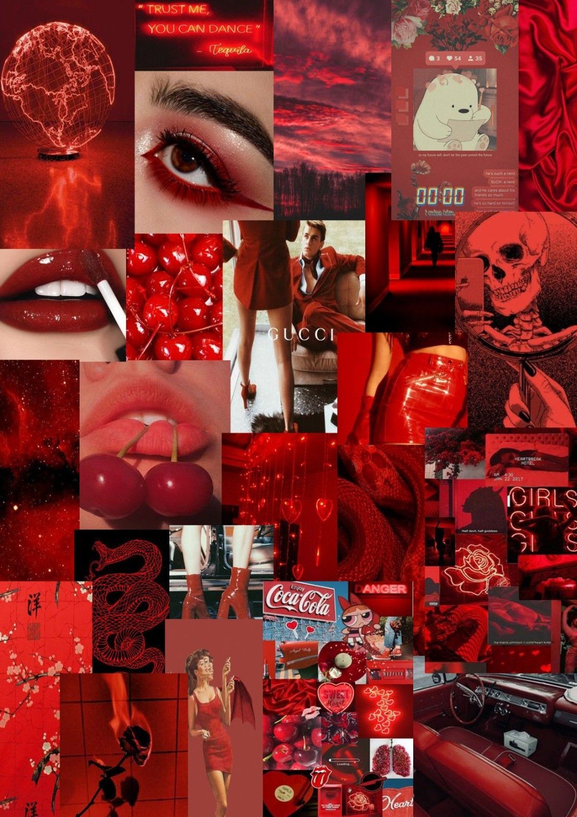 Red aesthetic wallpaper for phone or desktop. - Scorpio