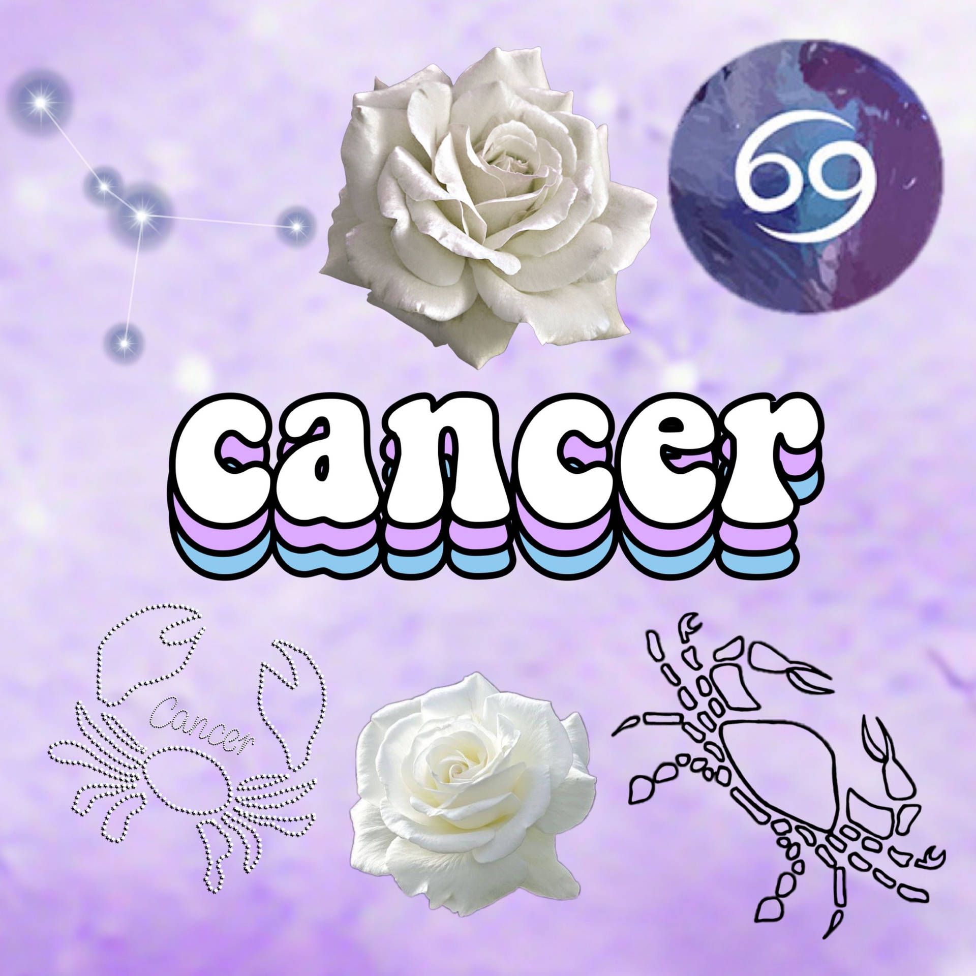 Download Aesthetic Cancer Zodiac Sign Wallpaper