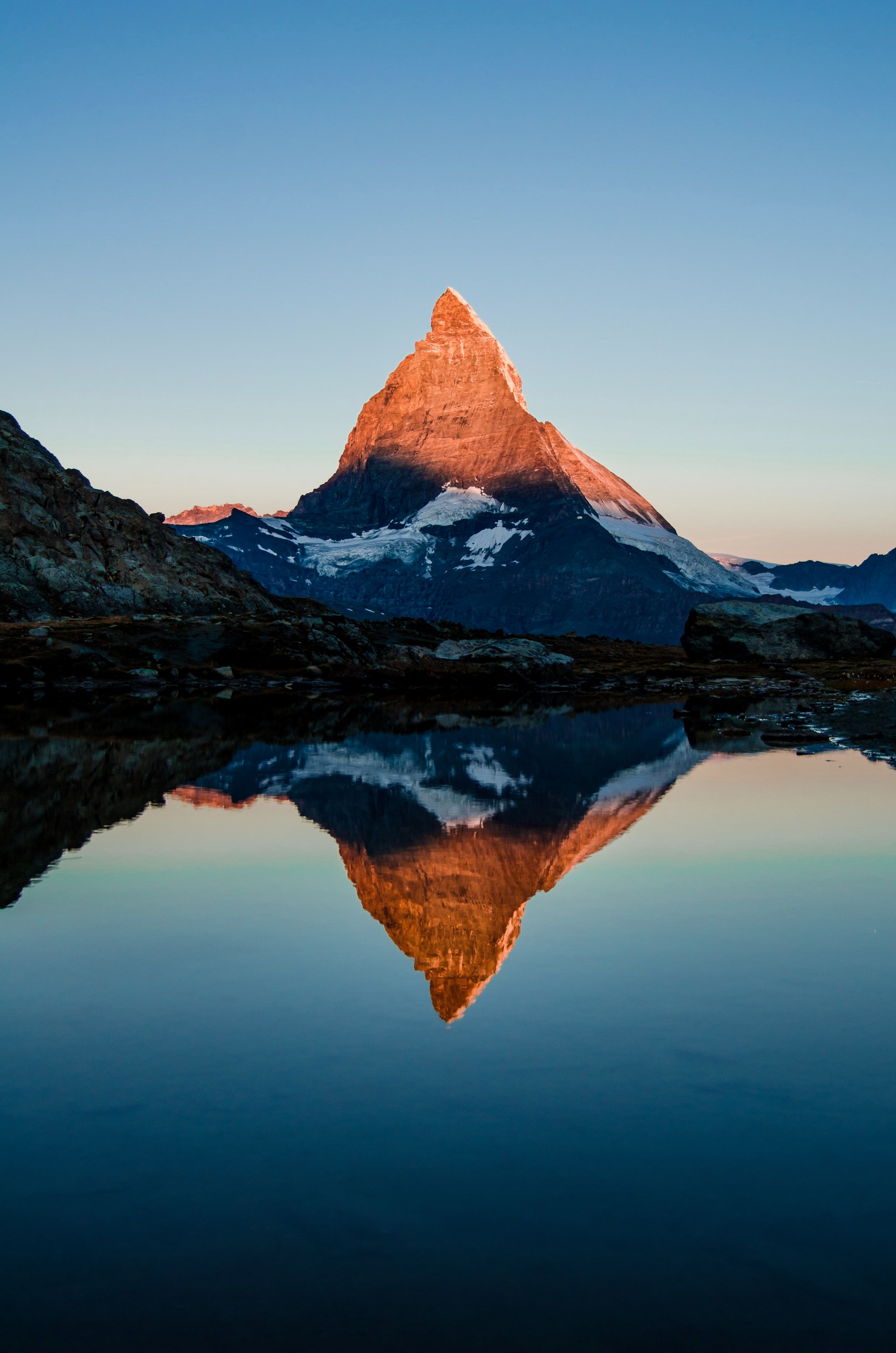 A mountain reflected in the water - Mountain