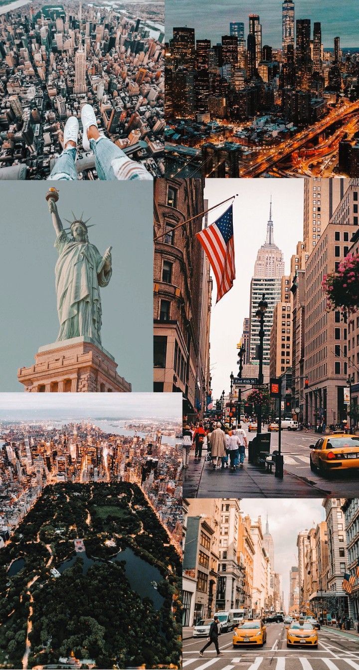 New York City aesthetic wallpaper for phone and desktop. - Travel