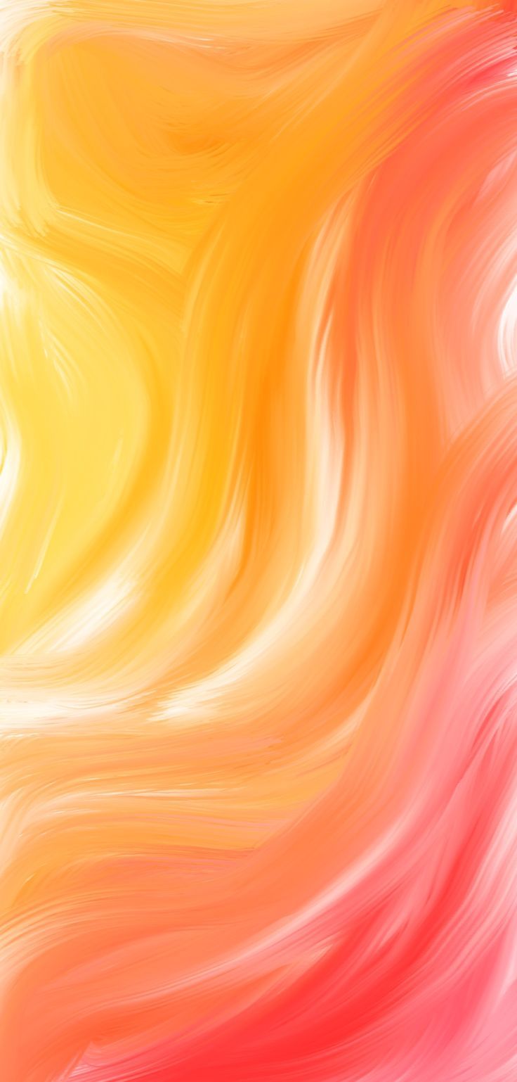 An abstract painting with orange, yellow and red colors - Bright, abstract