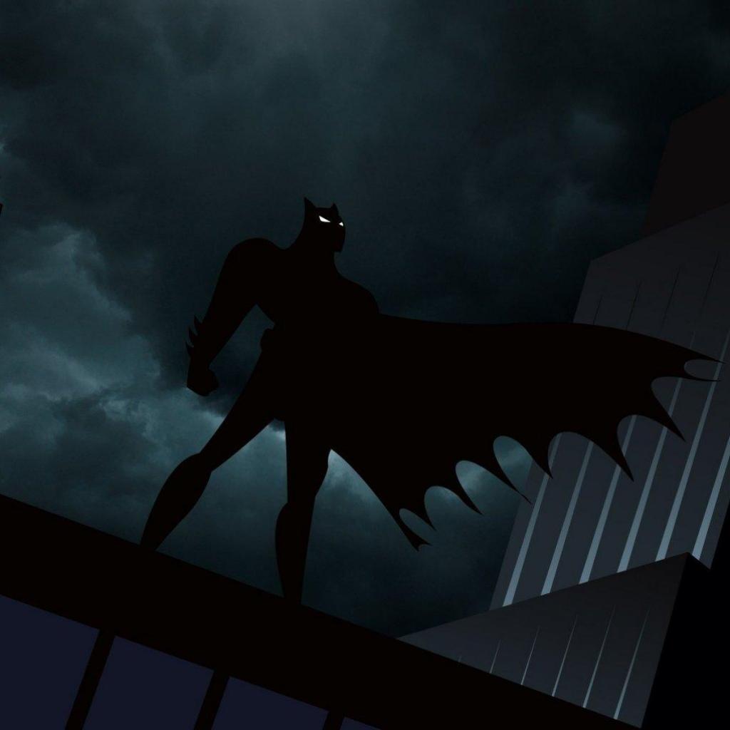 The batman is standing on top of a building - Batman