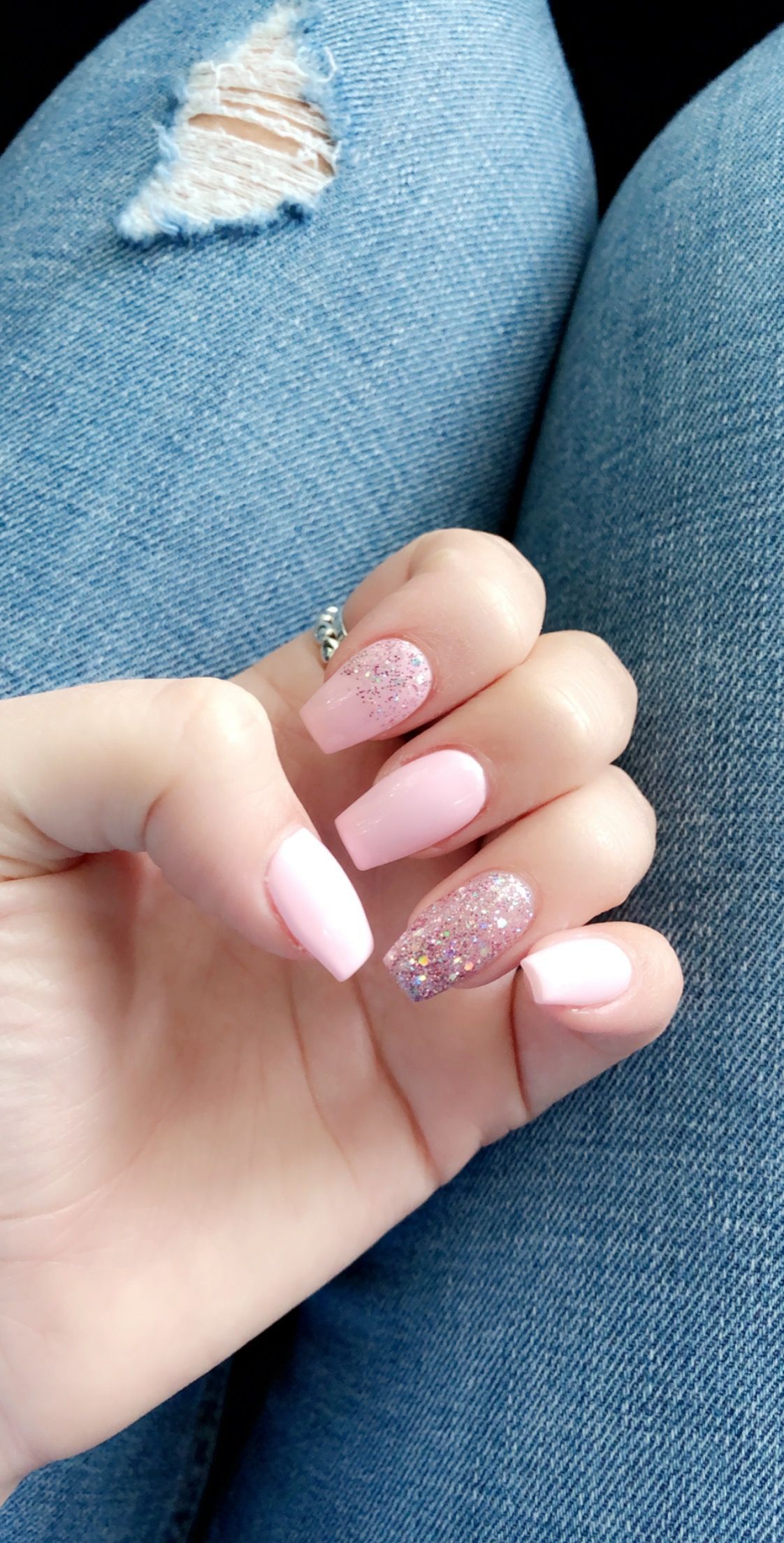 Birthday Nails Short Glitter, Birthday Nails Short. Pink glitter nails, Acrylic nails coffin short, Pink gel nails