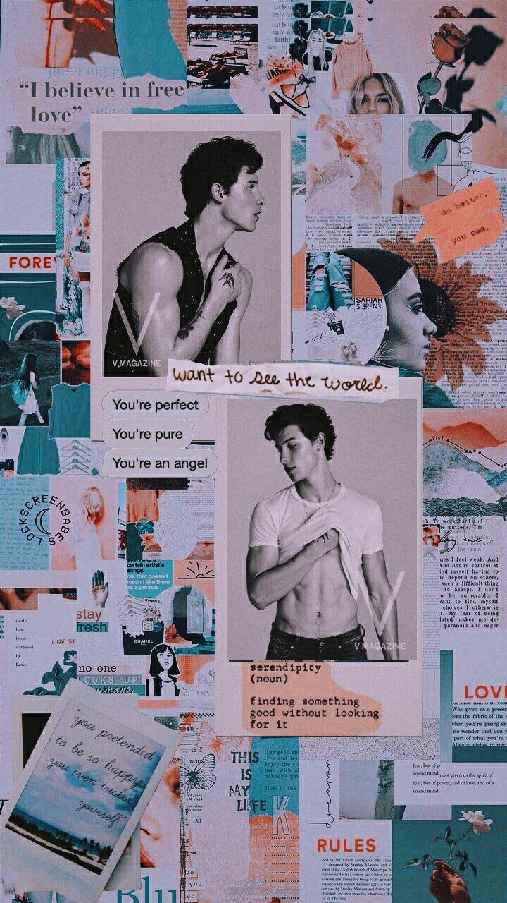 A collage of shawn mendes and a quote - Shawn Mendes