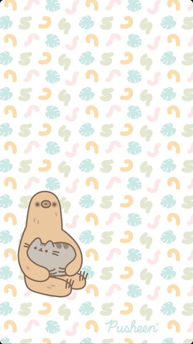 pusheen #cats #sloth #wallpaper #mobile. プシーン