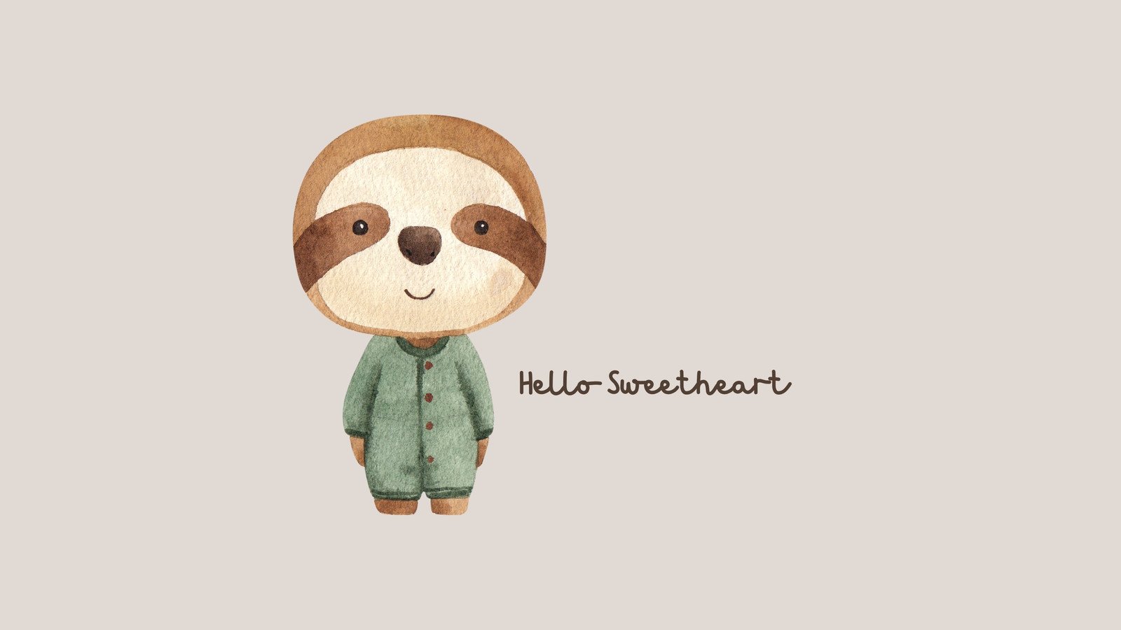A sloth with the words kili heart on it - Sloth