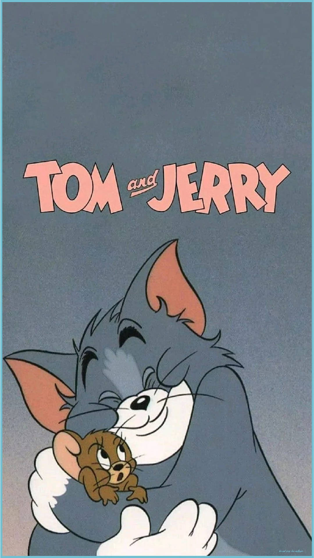 Download Surprising Hug Between Tom And Jerry Aesthetic Wallpaper