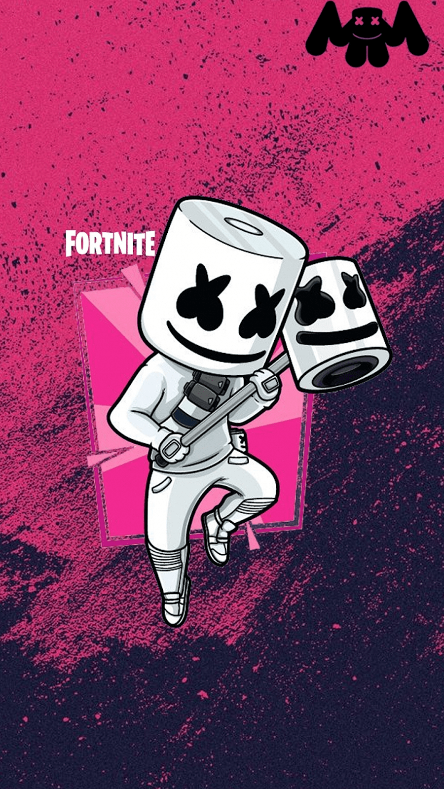 Marshmello Fortnite wallpaper for iPhone with resolution 1080X1920 pixel. You can make this wallpaper for your iPhone 5, 6, 7, 8, X backgrounds, Mobile Screensaver, or iPad Lock Screen - Fortnite