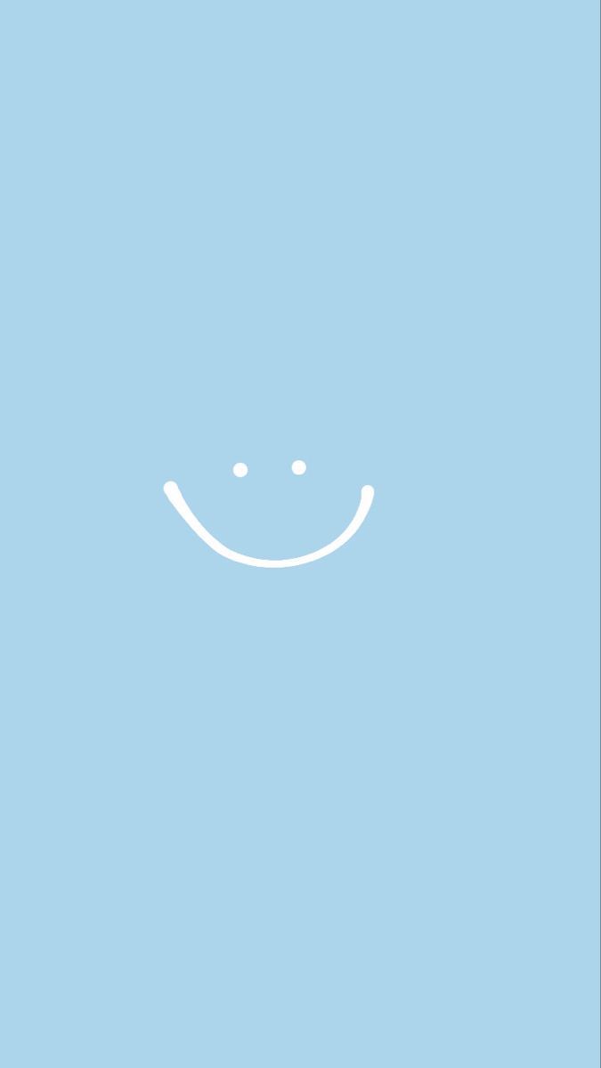 Cute smile wallpaper background. Cute blue wallpaper, Baby blue wallpaper, Blue wallpaper iphone