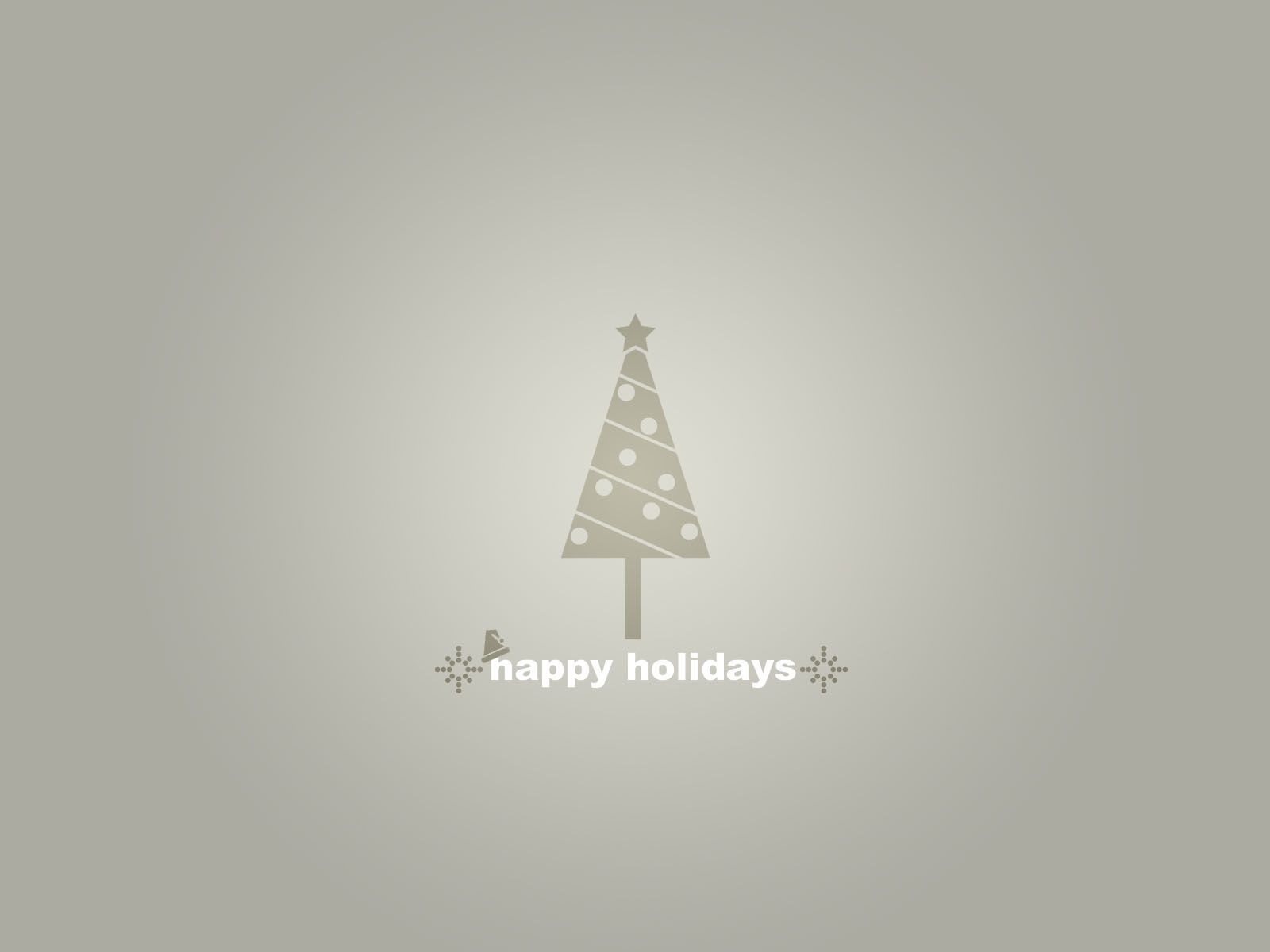 A simple Christmas tree with a star on top and the words 