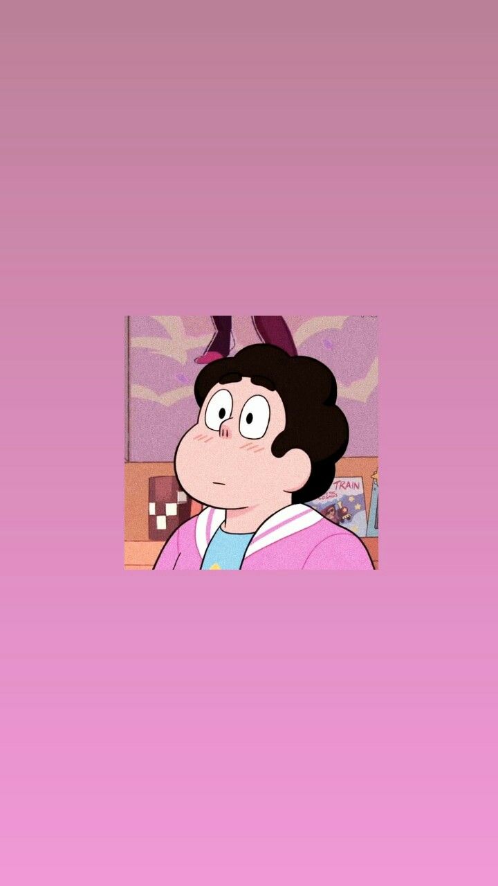 A cartoon character with pink background - Steven Universe