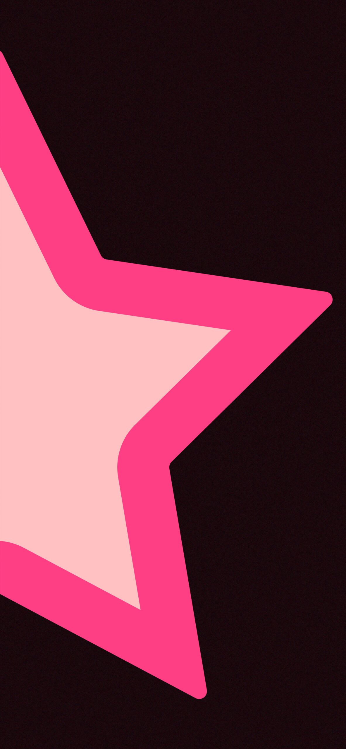 IPhone wallpaper with a pink star on a black background - Steven Universe