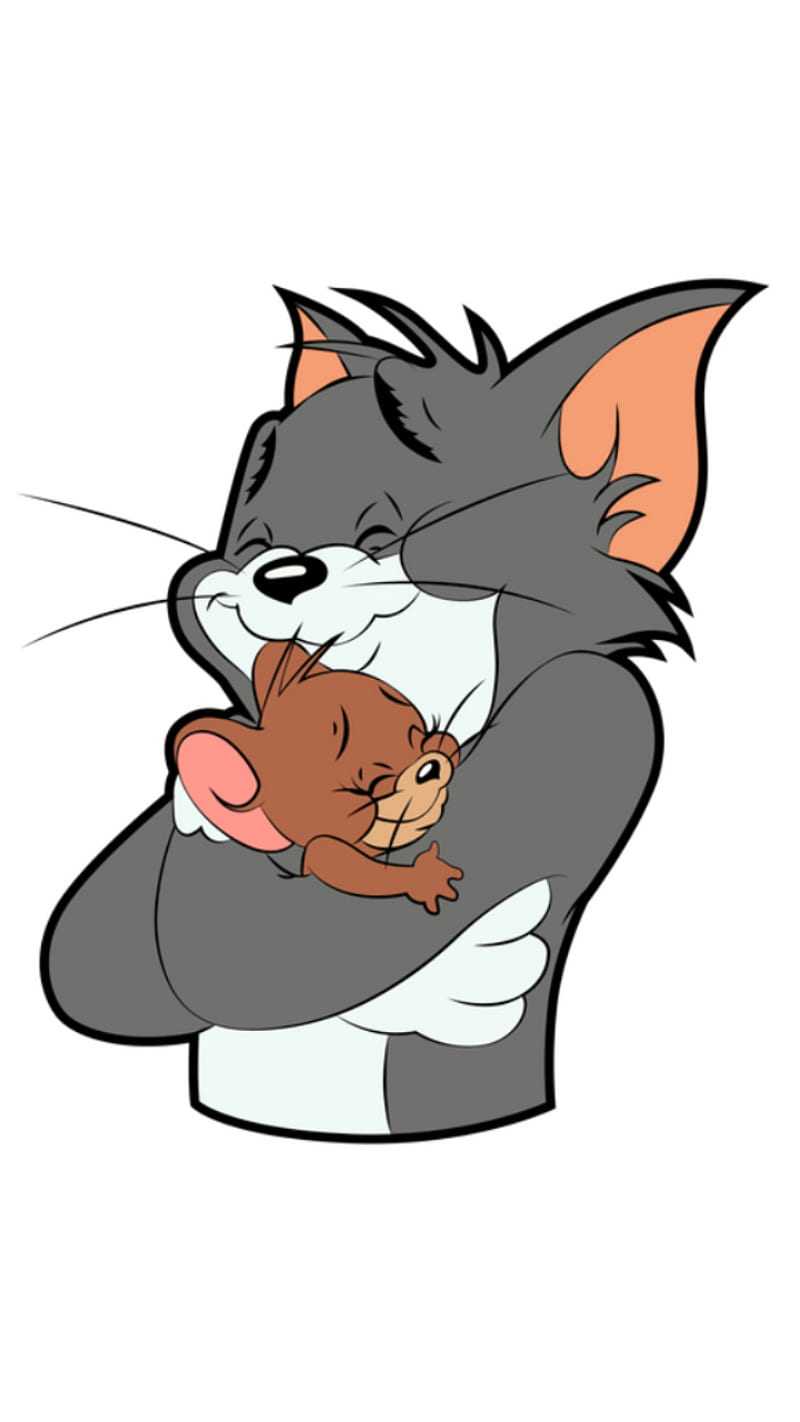 Tom and Jerry cartoon image with a white background - Tom and Jerry