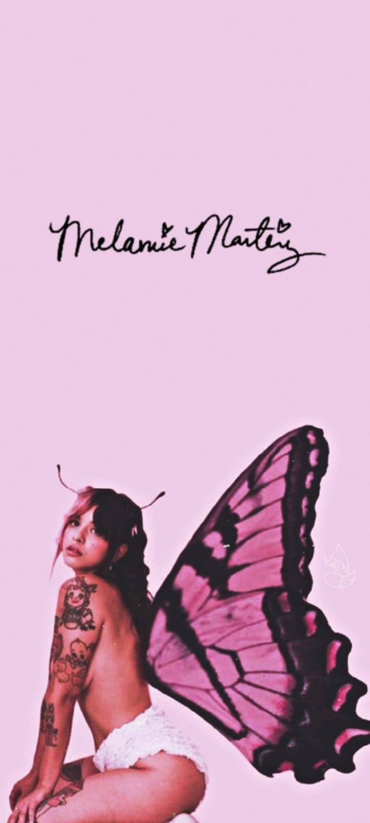 Wallpaper of Melanie Martinez with a butterfly - Melanie Martinez