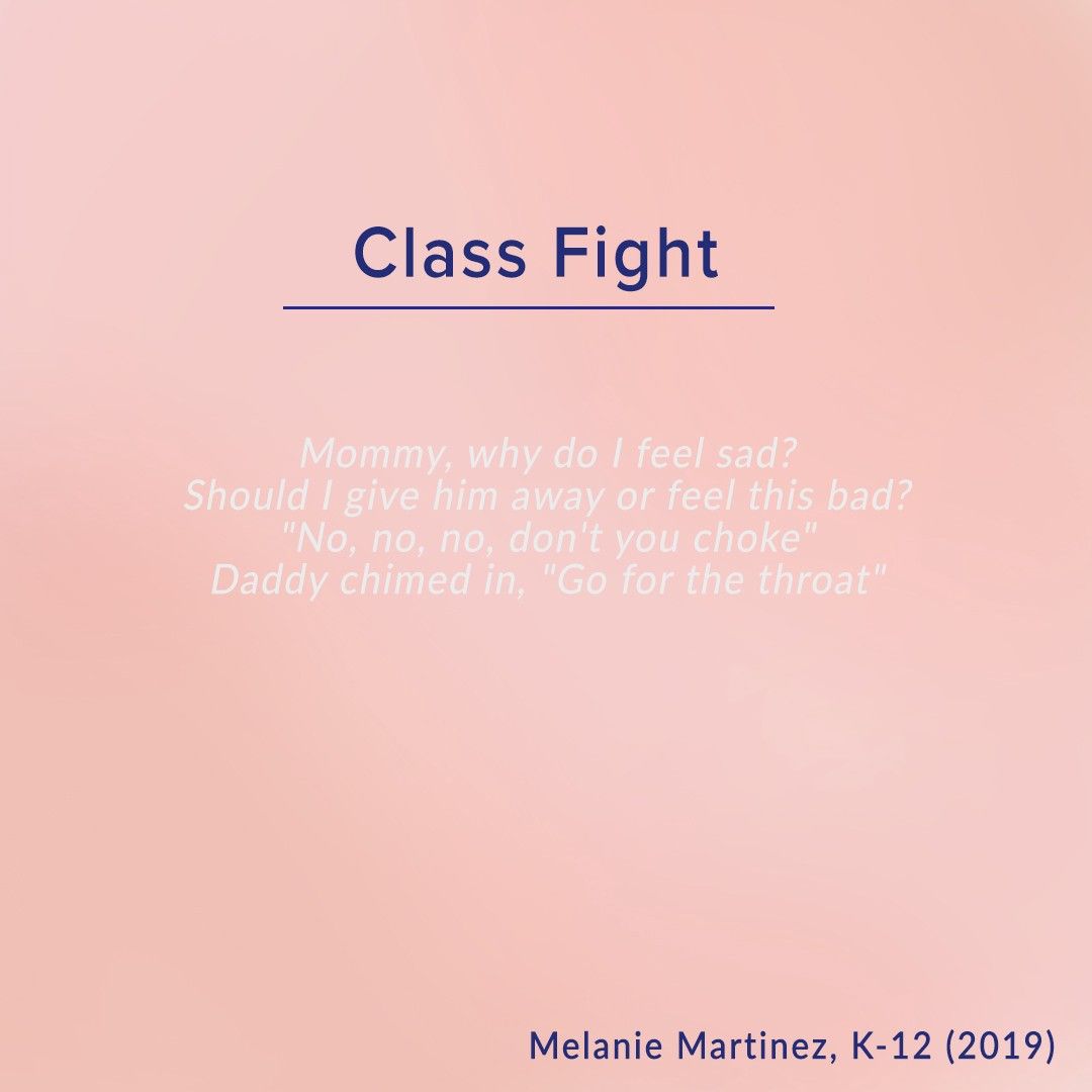 A poem about a child's fight with a classmate. - Melanie Martinez