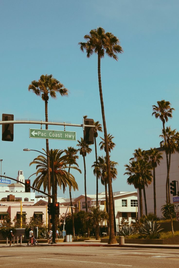 California Los Angeles Retro Wallpaper