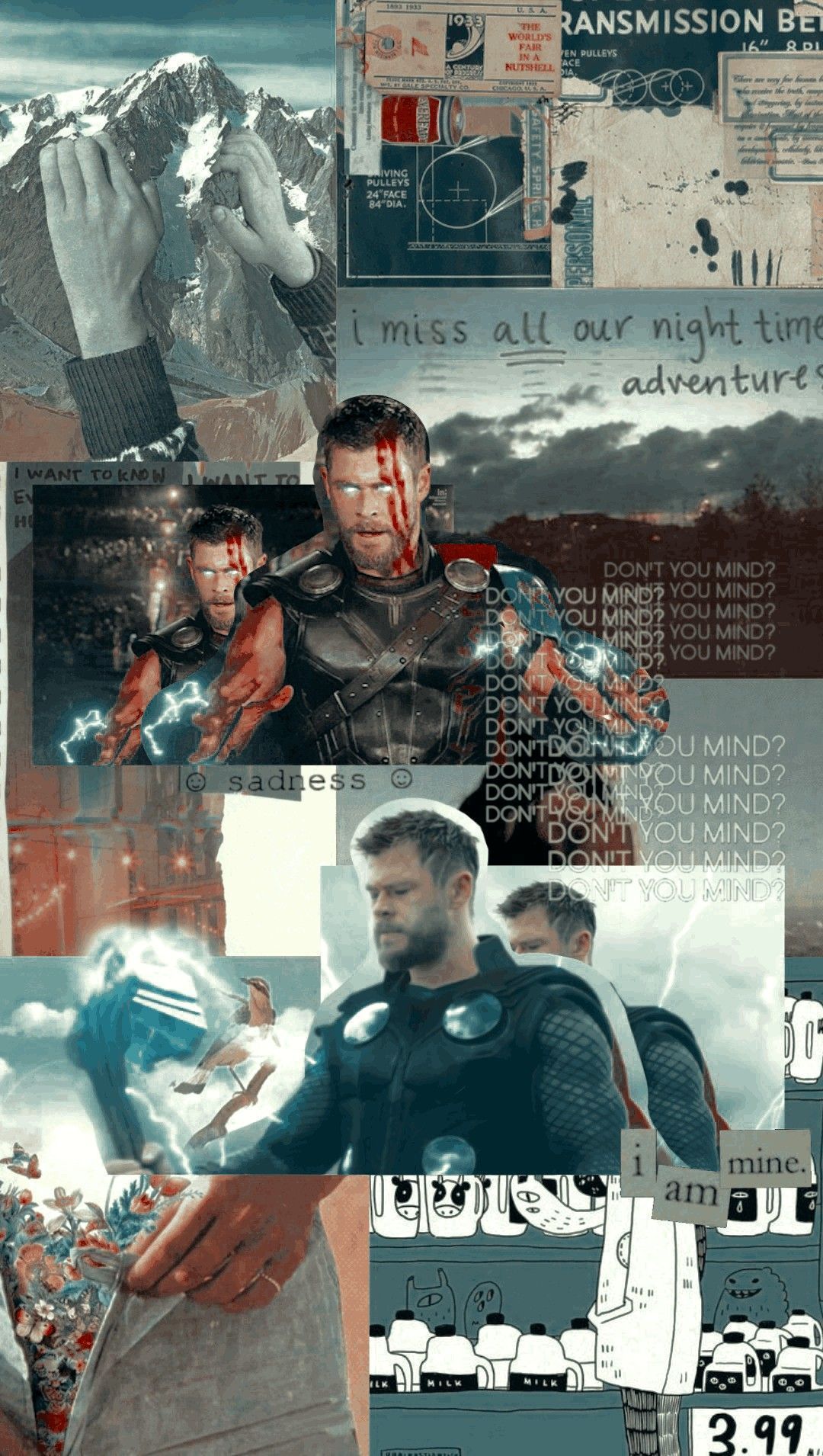 Thor and iron man collage - Thor
