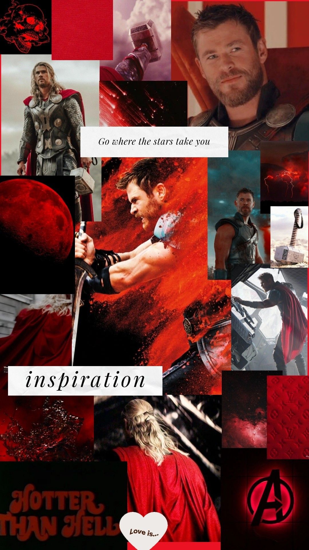 A collage of images with the words inspiration - Thor