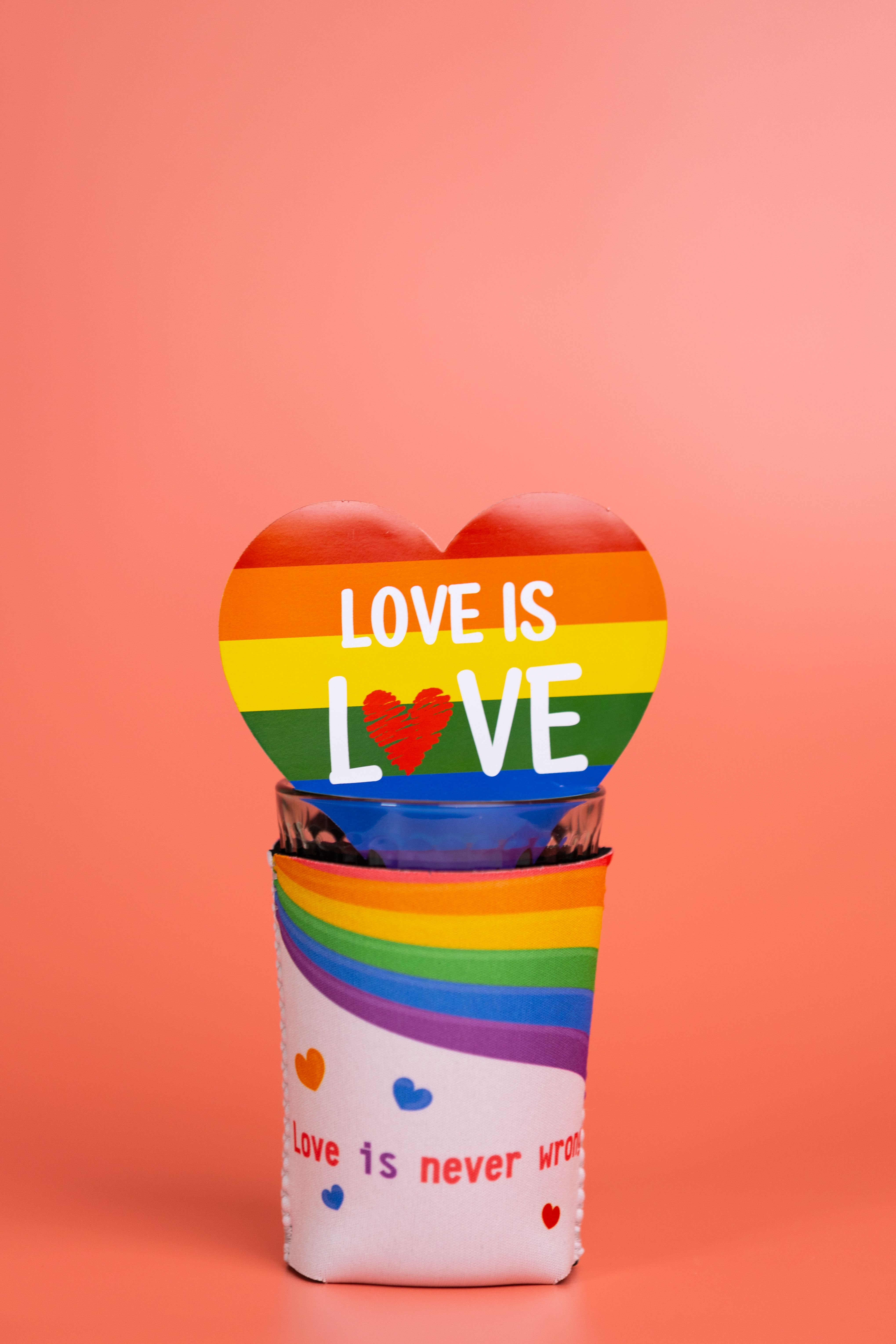 Still Life with LGBT Symbol and Slogan · Free