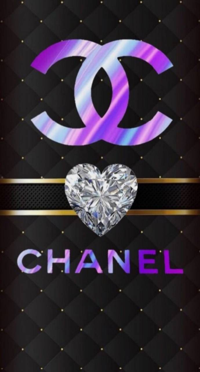 Chanel logo with a diamond in the middle - Chanel, diamond