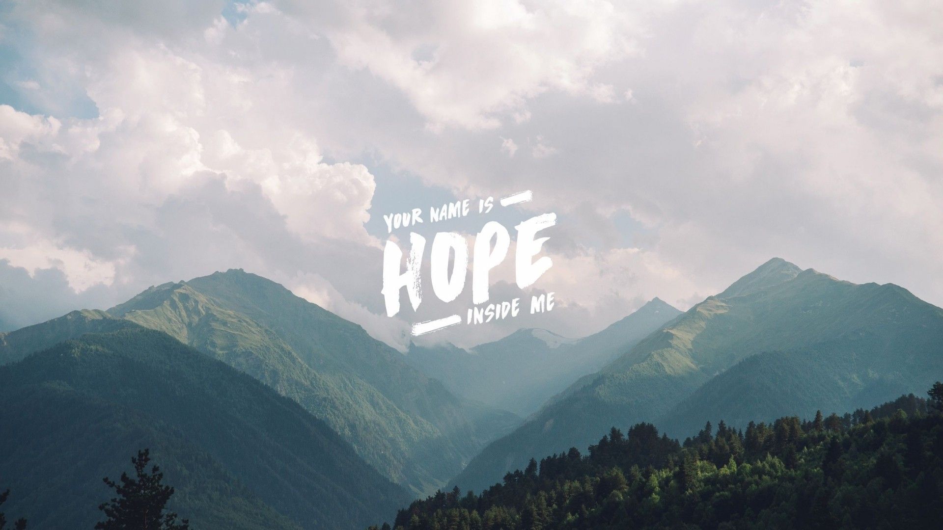 Your name is hope inside me. - BTS