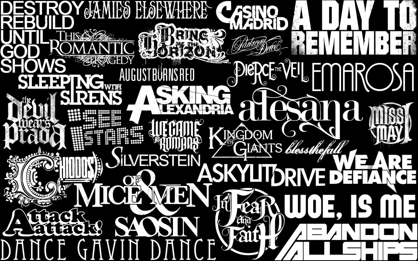 A collection of various music logos - Emo