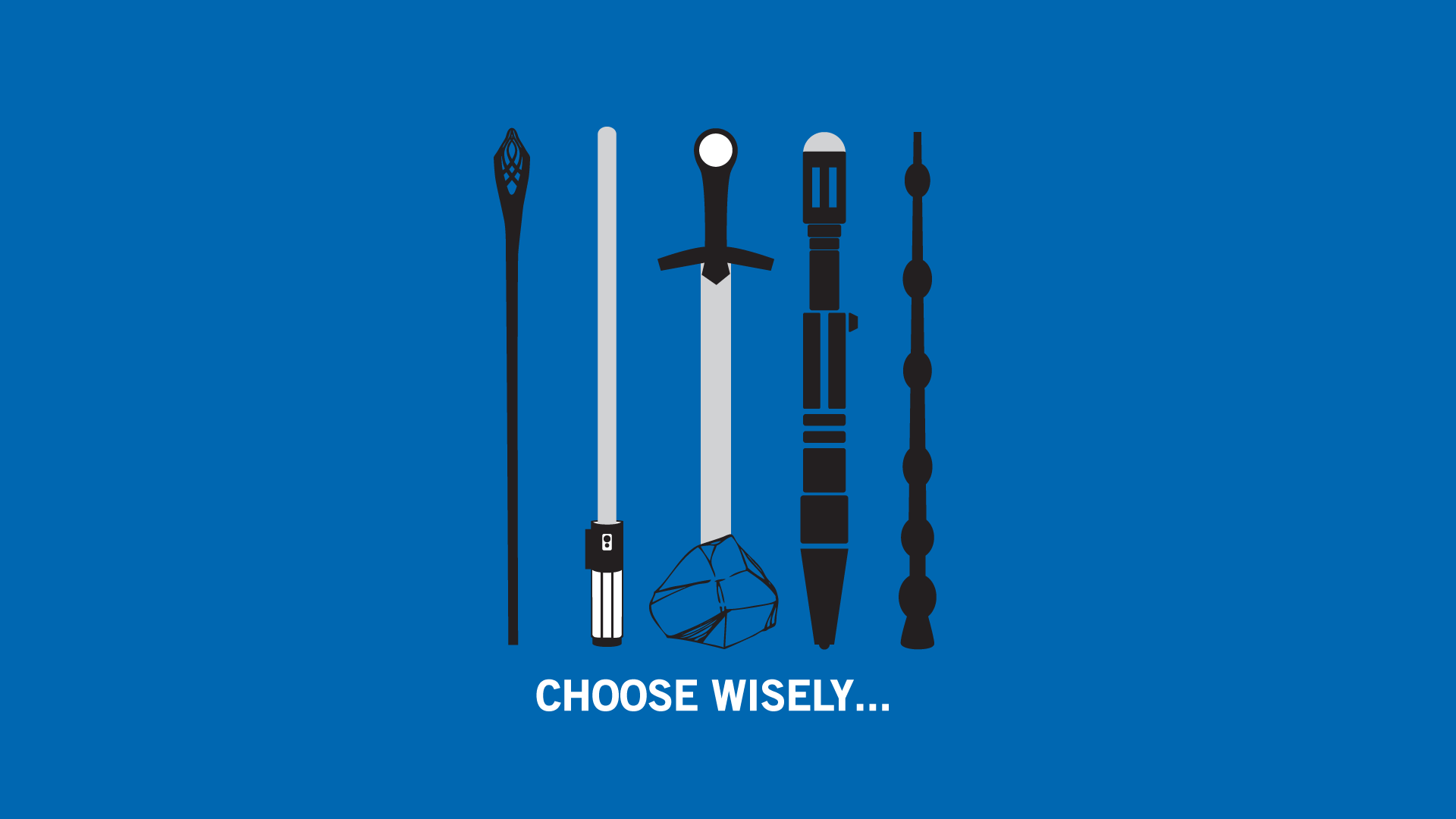 1920x1080 the lord of the rings star wars excalibur harry potter doctor who weapon minimalism blue background humor wallpaper JPG 80 kB Gallery HD Wallpaper