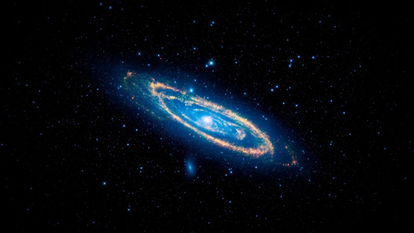 A galaxy in the night sky - Space