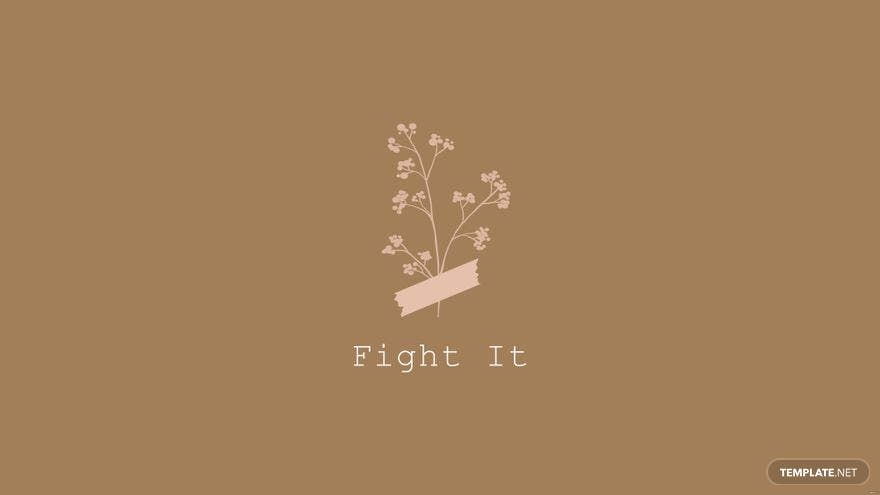 A poster for the fight it campaign - Brown, minimalist