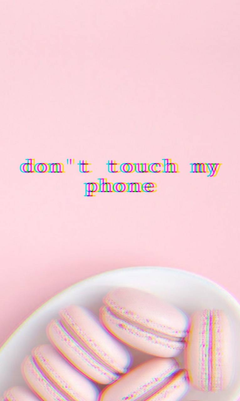 A pink plate with macaroons on it - Pink phone, food, cute pink